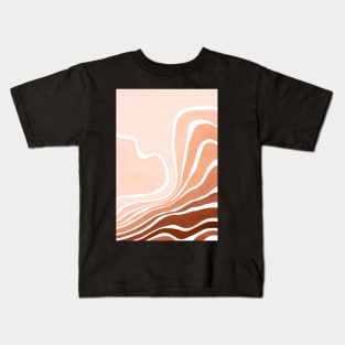 Warm abstract desert landscape Kids T-Shirt